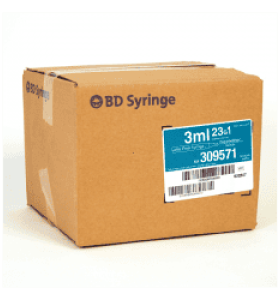 3ML SYRINGE WITH 25G 1 NEEDLE (25 BOX)