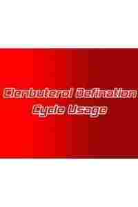 Clenbuterol Definition Cycle