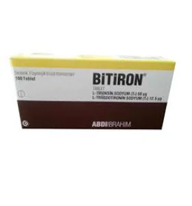 Bitiron (T3-T4 mix) 100 Tablets Abdi Ibrahim - BITAB Bitiron (T3-T4 mix) 100 Tablets Abdi Ibrahim - BITAB - Abdi Ibrahim