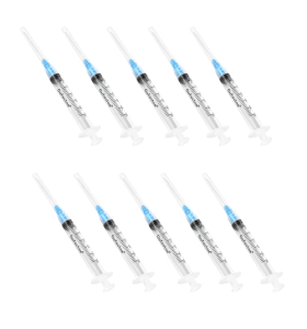 SYRINGES 3ML 1.5IN 10 PIECE Crowx Labs USA SYRINGES 3ML 1.5IN 10 PIECE Crowx Labs USA