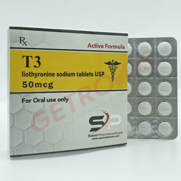 T3 50 mcg 50 Tablets Saxon Pharma USA