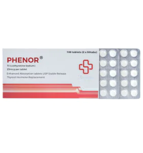 Phenor T3 25 mcg 100 Tabs Beligas Pharma INT Phenor T3 25 mcg 100 Tabs Beligas Pharma INT