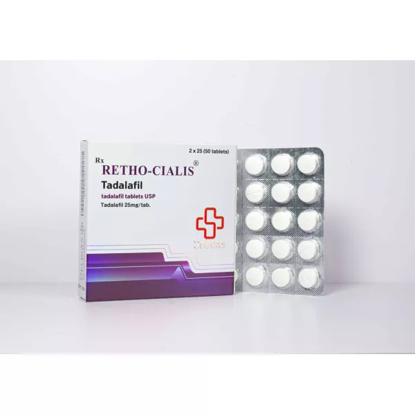 Retho Cialis 25 mg 50 Tablets Beligas Pharma INT