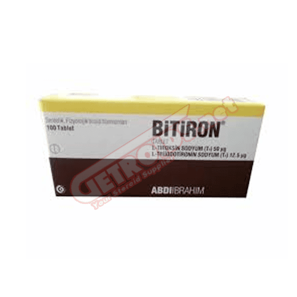 Bitiron 100 Tablets 50 mcg (T3-T4 mix) Abdi Ibrahim EXP