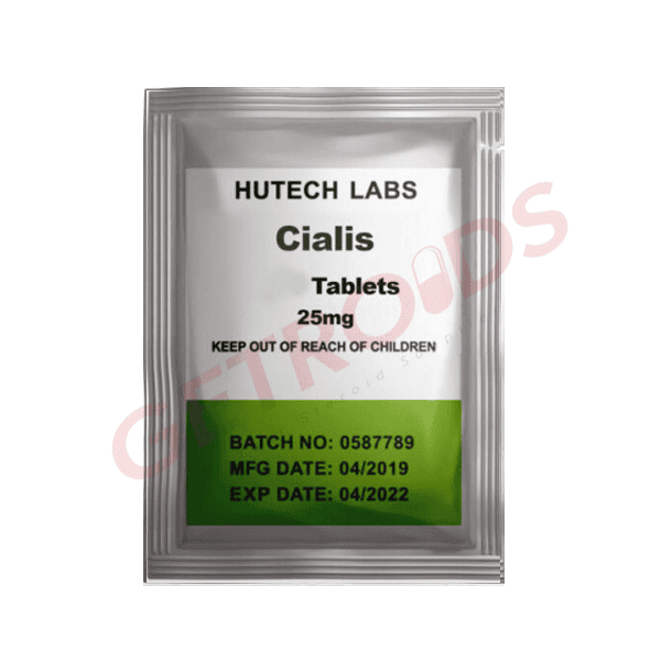 Cialis 25 mg 100 Tablets Hutech Labs USA