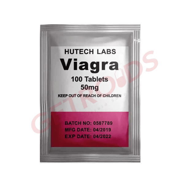 Viagra 50 mg 100 Tablets Hutech Labs USA