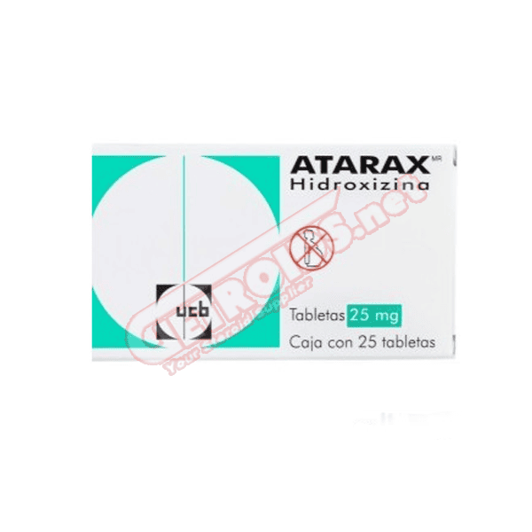 Atarax (Vistaril) 25 mg 30 Tablets UCB SA