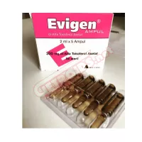 Evigen ( Vitamin E ) 300 Mg 5 amps / 2 ml Aksu
