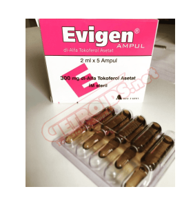 Evigen ( Vitamin E ) 300 Mg 5 amps / 2 ml Aksu