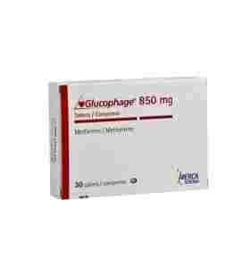 Glucophage 850 mg 100 Tablets Merck - GLUMER Glucophage 850 mg 100 Tablets Merck - GLUMER - MERCK SHARP & DOHME