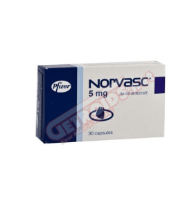 Norvasc 5 mg 30 Tablets Pfizer
