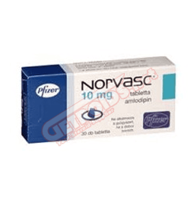 Norvasc 10 mg 30 Tablets Pfizer