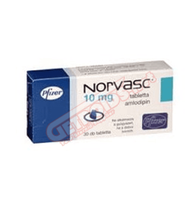 Norvasc 10 mg 30 Tablets Pfizer