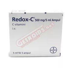 Redox-C (Vitamin C) 500 Mg 5 Ml Amp Baye...