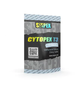 T3 Cytopex 25 mcg 100 Tabs Sixpex USA T3 Cytopex 25 mcg 100 Tabs Sixpex USA
