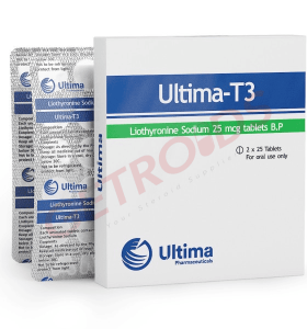 Ultima-T3 25 mcg 50 Tablets Ultima Pharma USA