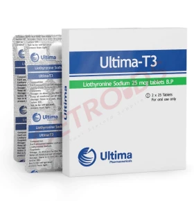Ultima-T3 25 mcg 50 Tablets Ultima Pharma USA