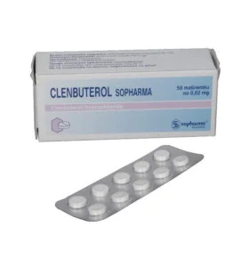 Clenbuterol 20 mcg 50 Tablets SoPharma - CLSO Clenbuterol 20 mcg 50 Tablets SoPharma