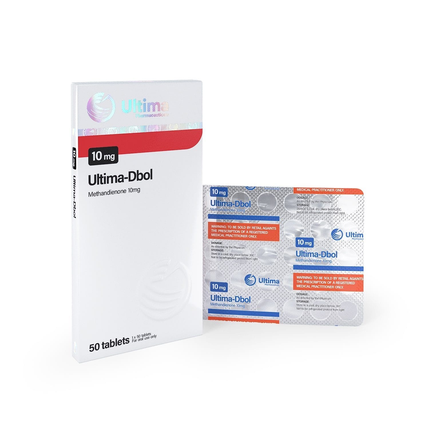 Ultima-Dbol 10 mg 50 Tablets Ultima Pharma USA